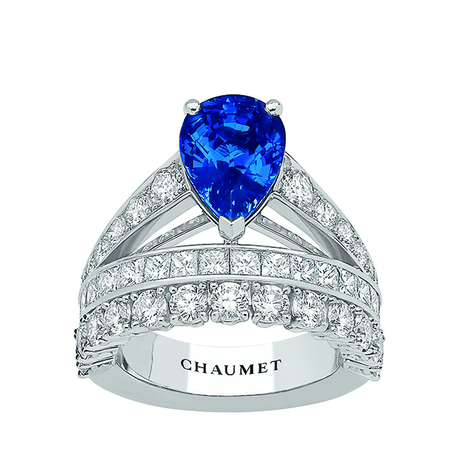 Chaumet Josephine 系列藍寶石鑽戒。